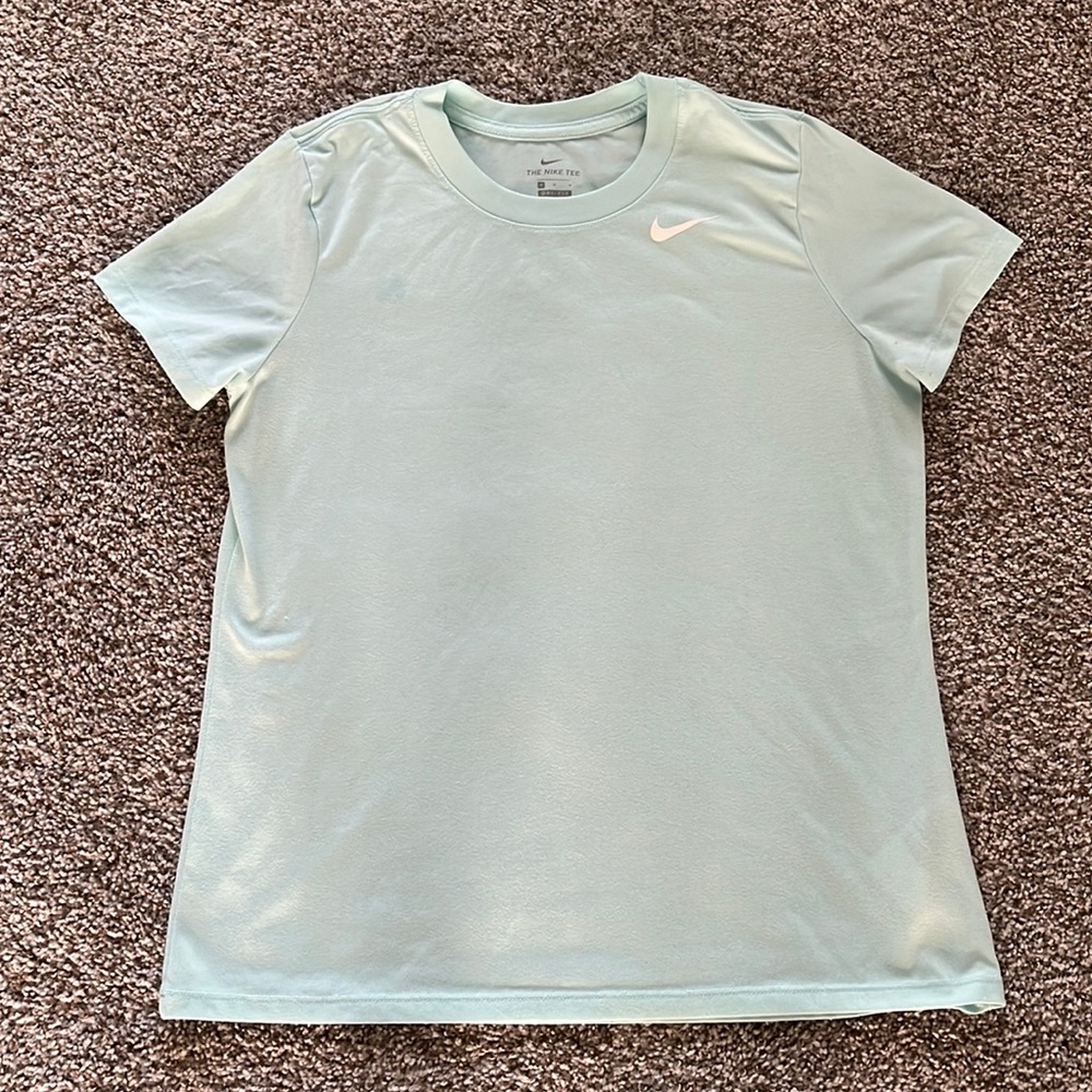 Pick 3 Tees for $10 Nike women dri-fit light blue